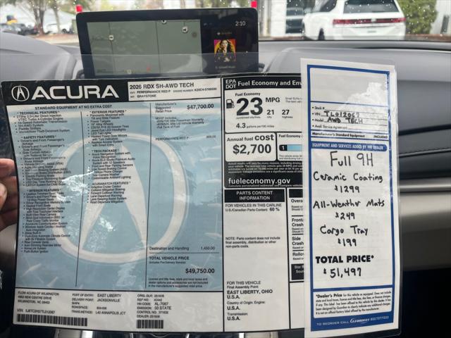 2026 Acura RDX w/Technology Package
