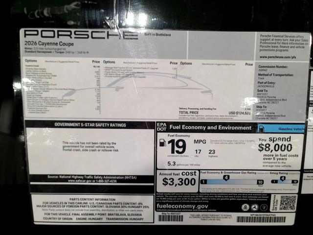 2026 Porsche Cayenne Cayenne