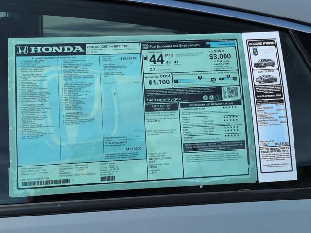 2026 Honda Accord Sedan Touring