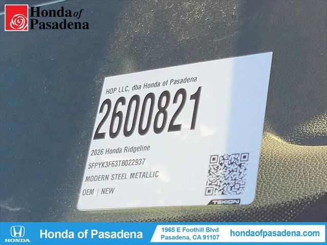 2026 Honda Ridgeline TrailSport