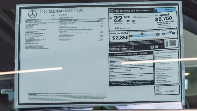 2026 Mercedes-Benz GLE GLE 350 GLE 350