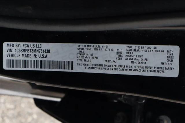 2021 Ram 1500 Big Horn Quad Cab 4x4 6'4" Box