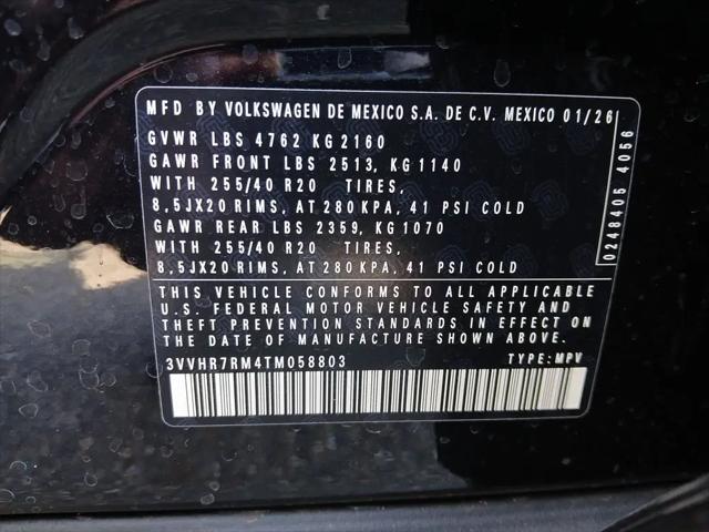 2026 Volkswagen Tiguan SE R-Line Black