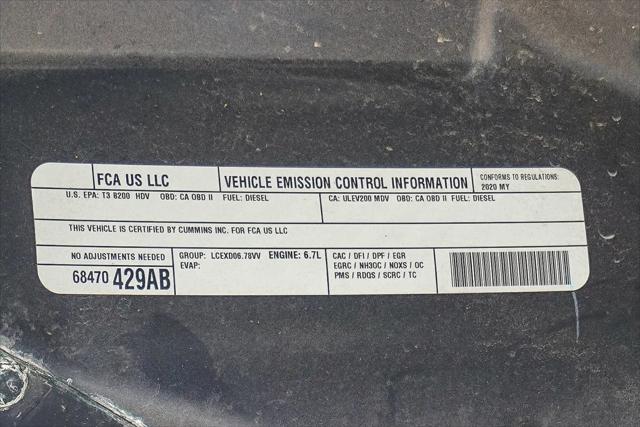 2020 Jeep Ram 2500 Laramie Crew Cab 4x4 6'4" Box
