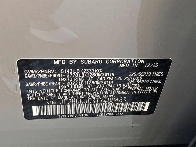 2026 Subaru Outback Touring XT