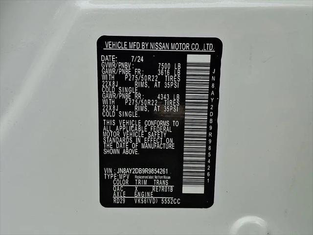 2024 Nissan Armada Platinum 4WD