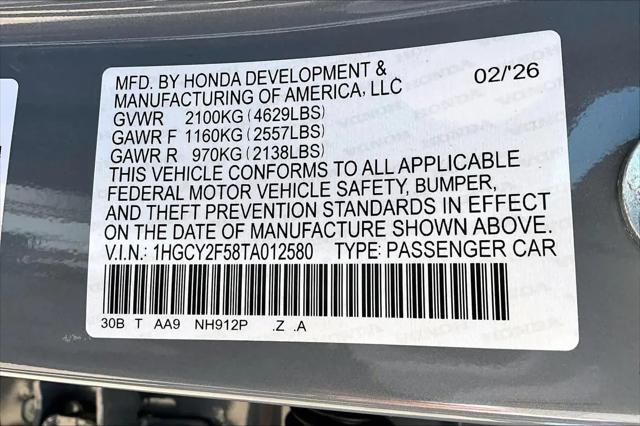 2026 Honda Accord Sedan Sport