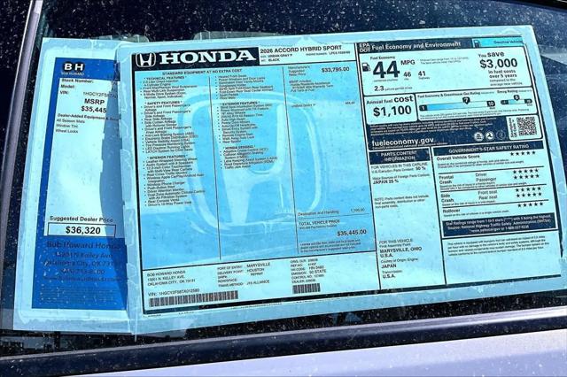 2026 Honda Accord Sedan Sport