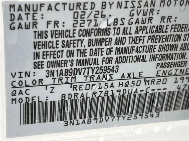 2026 Nissan Sentra SR