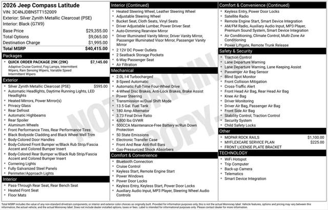 2026 Jeep Compass Latitude