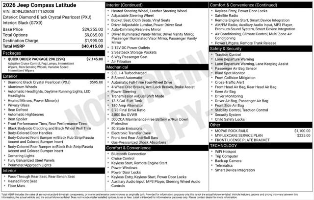 2026 Jeep Compass Latitude