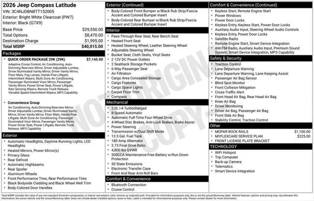 2026 Jeep Compass Latitude