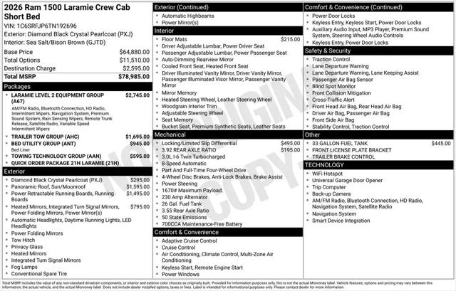 2026 Ram 1500 Laramie Crew Cab 4x4 57 Box