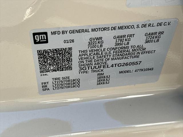 2026 GMC Sierra 1500 Crew Cab, Short Bed, AT4X, 4WD