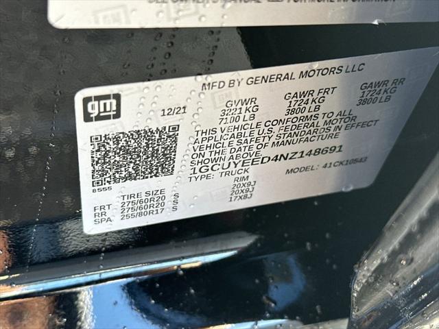 2022 Chevrolet Silverado 1500 4WD Crew Cab Short Bed RST