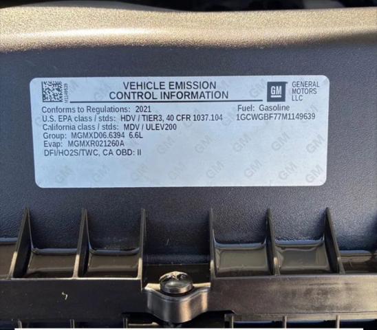 2021 Chevrolet Express Cargo Van RWD 2500 Extended Wheelbase WT