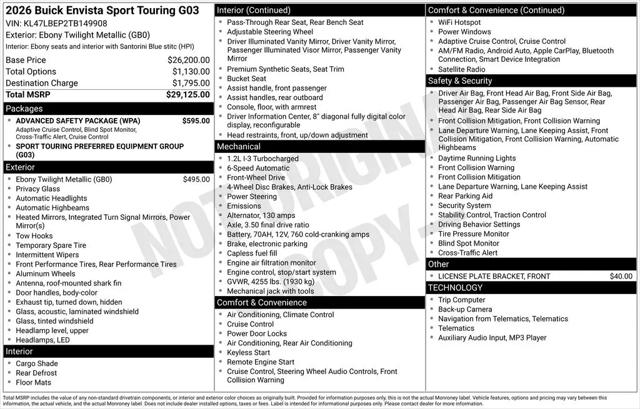 2026 Buick NV Sport Touring FWD