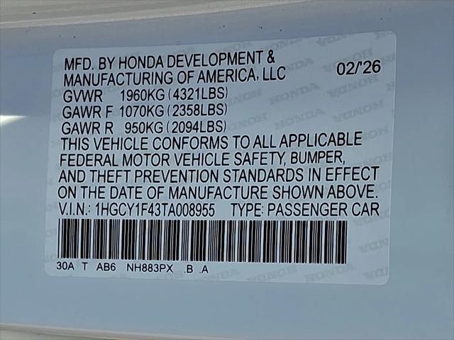 2026 Honda Accord Sedan SE