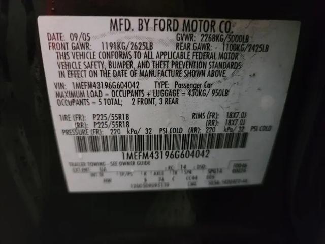 2006 Mercury Montego Premier