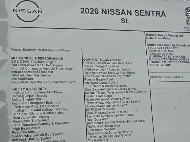 2026 Nissan Sentra SL
