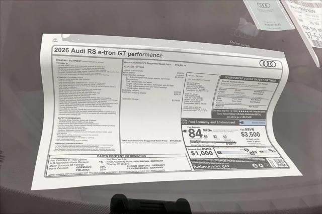 2026 Audi RS e-tron GT quattro