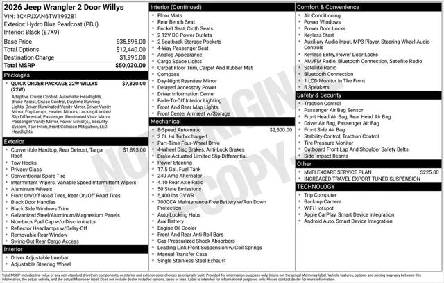 2026 Jeep Wrangler Willys