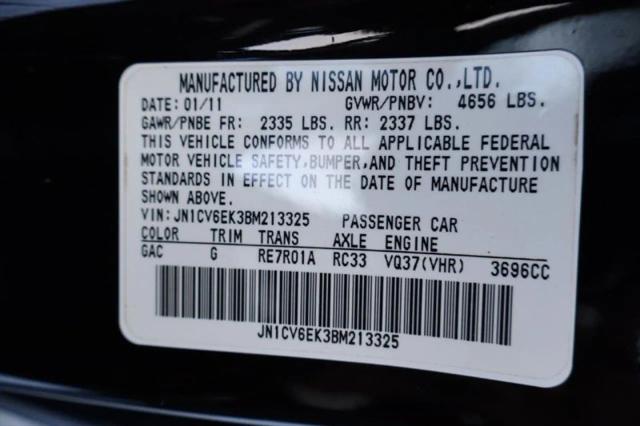 2011 INFINITI G37 IPL