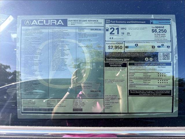 2026 Acura MDX Advance Package