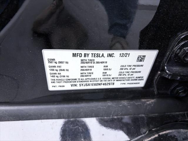 2022 Tesla Model S Plaid Tri Motor All-Wheel Drive