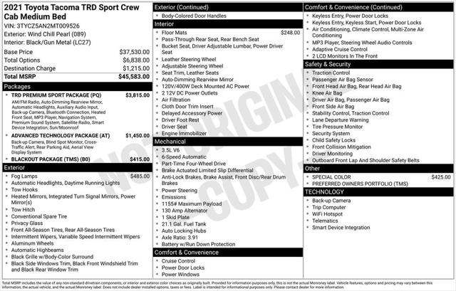 2021 Toyota Tacoma TRD Sport
