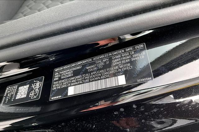 2026 Volvo XC90 Plus, B6 AWD Gas (mild hybrid), Gasoline, Bright, 7 Seats