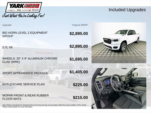 2026 RAM Ram 1500 RAM 1500 BIG HORN CREW CAB 4X4 57 BOX