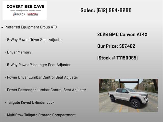 2026 GMC Canyon AT4X, 4WD