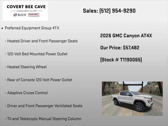 2026 GMC Canyon AT4X, 4WD