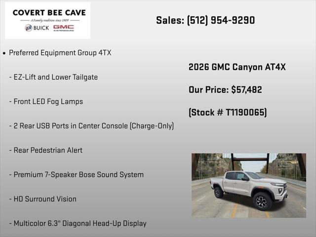 2026 GMC Canyon AT4X, 4WD