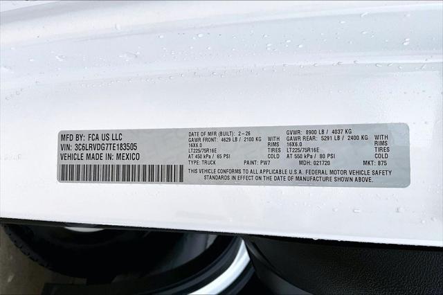 2026 Ram ProMaster 2500 Cargo Van Tradesman High Roof 159" WB w/Pass Seat
