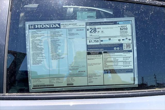 2026 Honda HR-V 2WD Sport