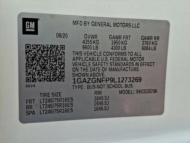 2020 Chevrolet Express Passenger RWD 3500 Extended Wheelbase LS