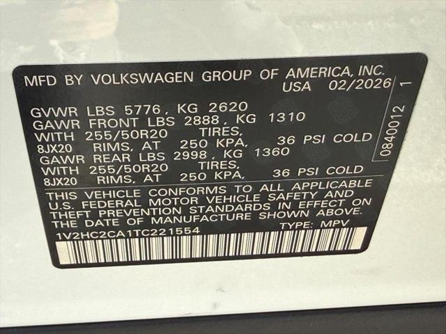 2026 Volkswagen Atlas Cross Sport SE with Technology