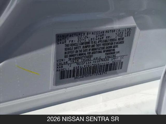 2026 Nissan Sentra SR