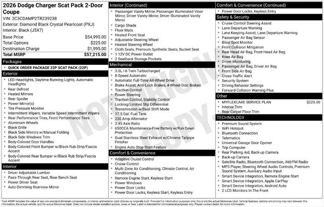 2026 Dodge Charger Scat Pack 2-Door AWD