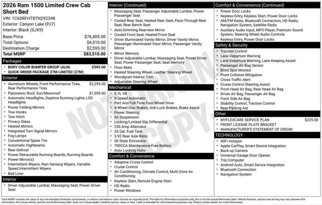 2026 Ram 1500 Limited Crew Cab 4x4 57 Box