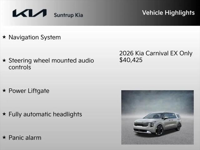 2026 Kia Carnival MPV EX