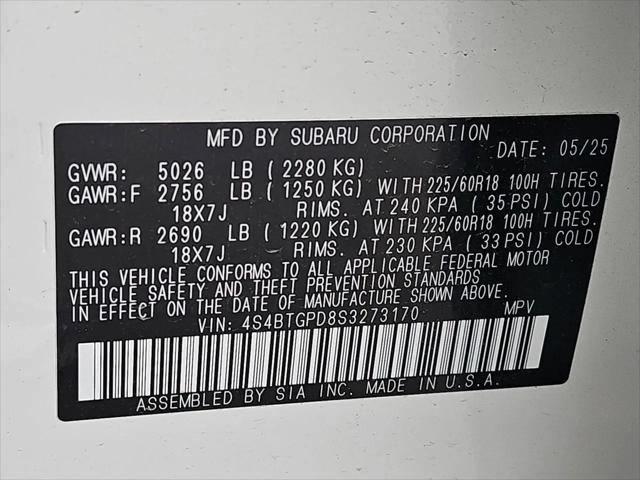 2025 Subaru Outback Touring XT