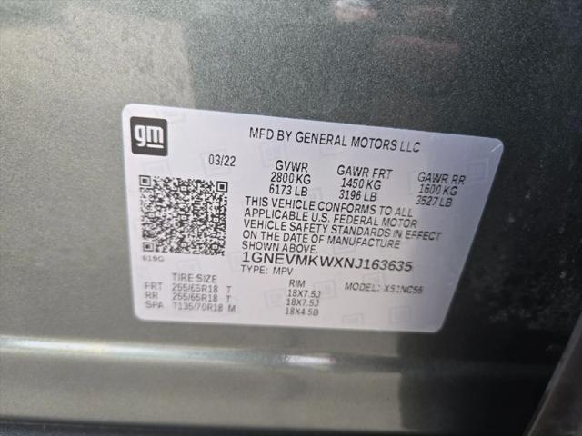 2022 Chevrolet Traverse AWD 2FL Cloth