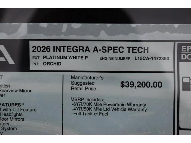 2026 Acura Integra FWD A-Spec with Technology