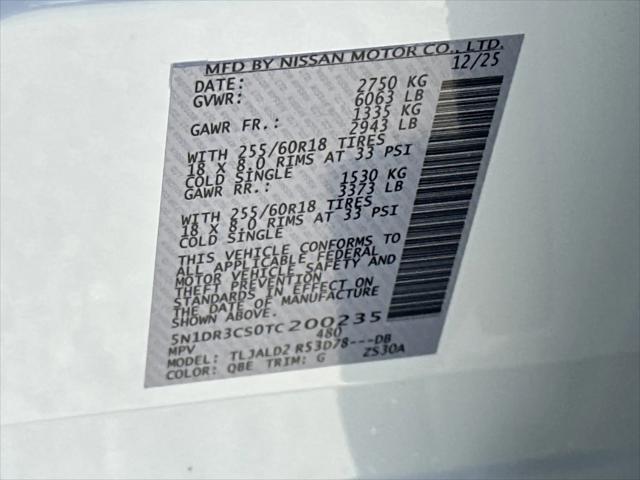 2026 Nissan Pathfinder SL