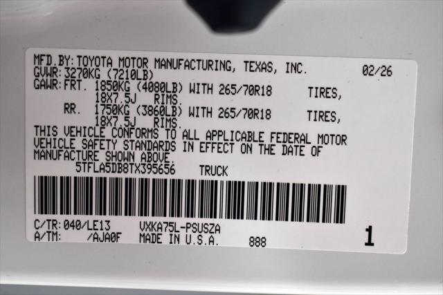 2026 Toyota Tundra SR5 CrewMax 5.5' Bed