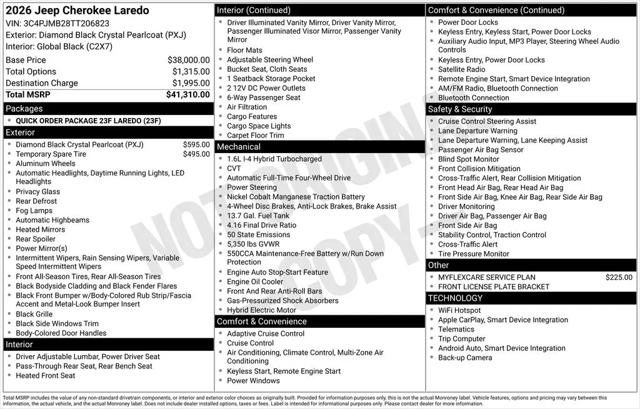 2026 Jeep Cherokee Laredo 4x4