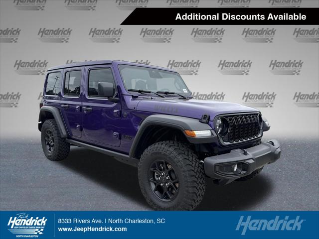 2026 Jeep Wrangler 4-Door Willys 4x4 for sale in North Charleston, SC